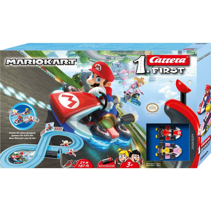 Carrera First Mario Kart Racing Set - featuring Mario and Peach
