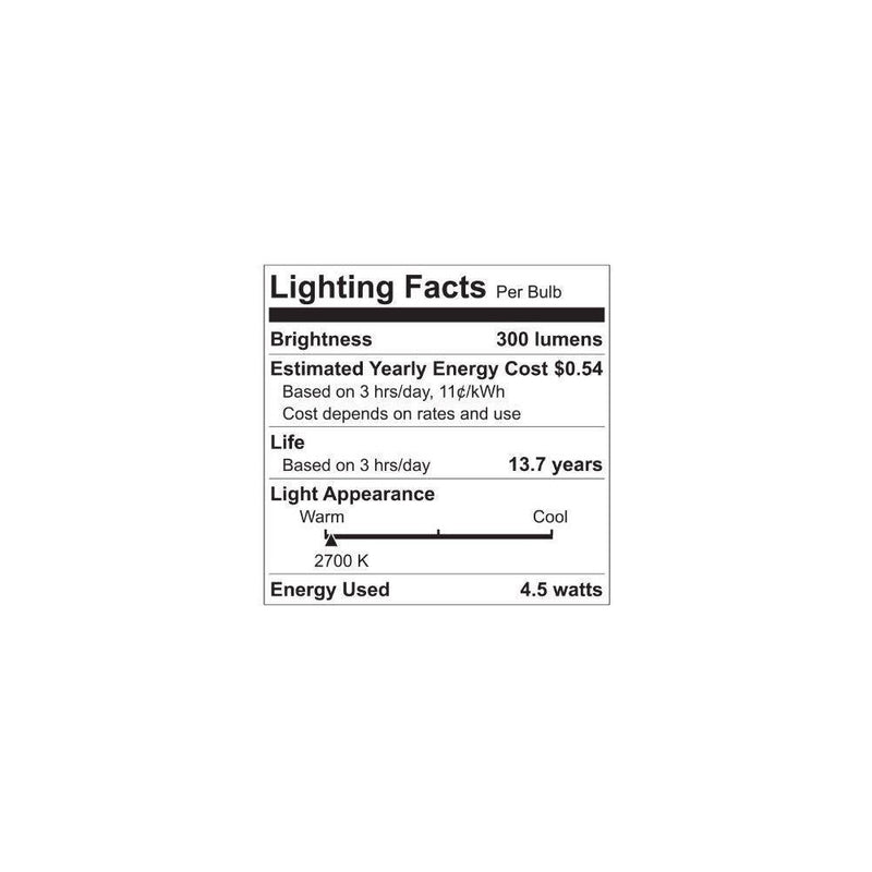 GE 40W A15 LED Appliance Light Bulbs Soft White