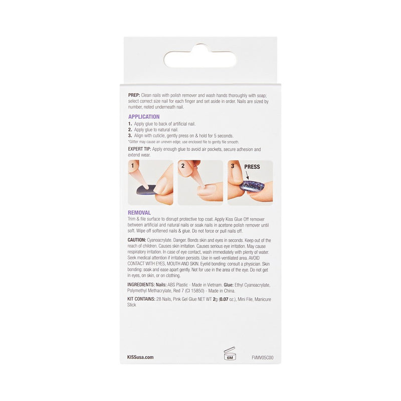 KISS Products Voguish Fantasy Fake Nails - 4 Wheel Drive - 31ct
