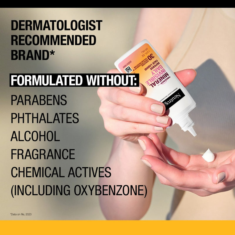 Neutrogena Invisible Daily Defense Mineral Face Sunscreen - SPF30 -EXP: