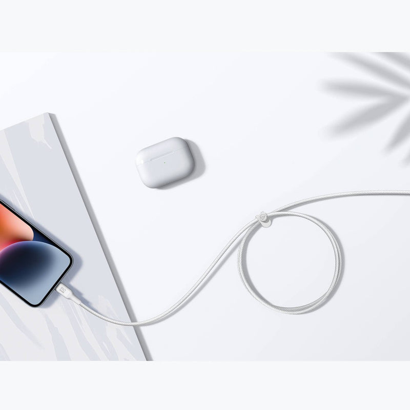 Anker 6' Bio-Braided Apple to USB-C ECO Friendly Fast Charging Cable - White