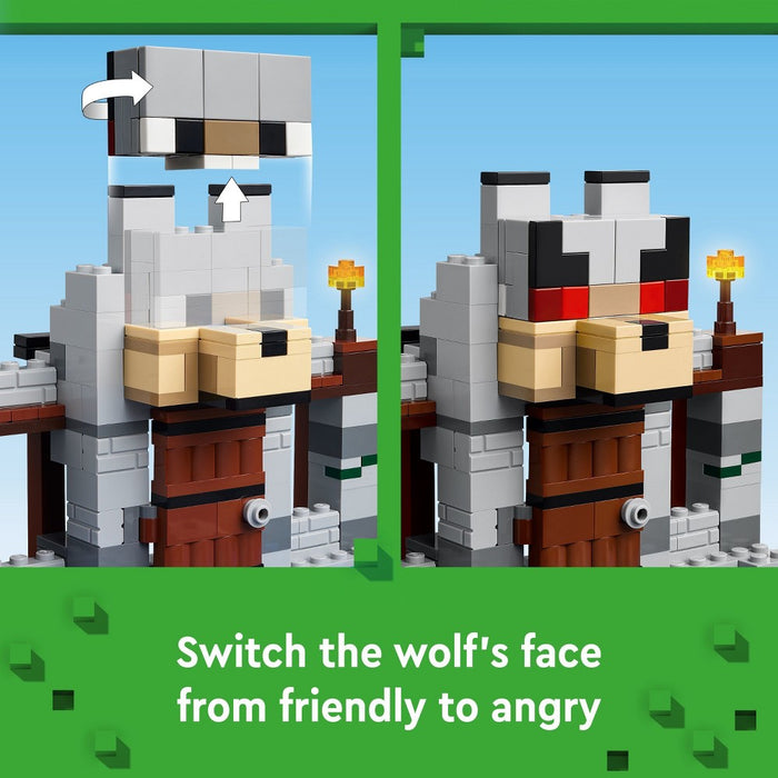LEGO Minecraft The Wolf Stronghold Fortress Playset Video Game Toy 21261