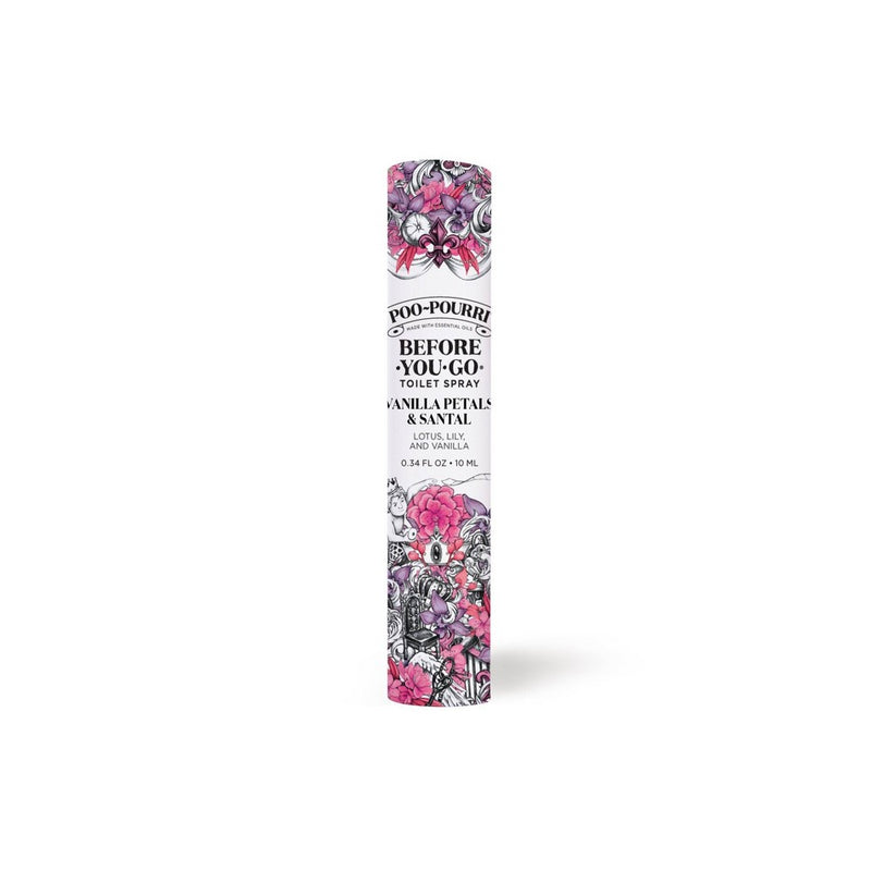 Poo-Pourri On-The-Go 3pk 10ml Toilet Spray Lavender Vanilla, Vanilla Petals Santal and Bamboo Rain