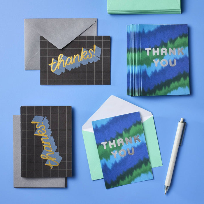 10ct Thanks! Grid Cards - Spritz