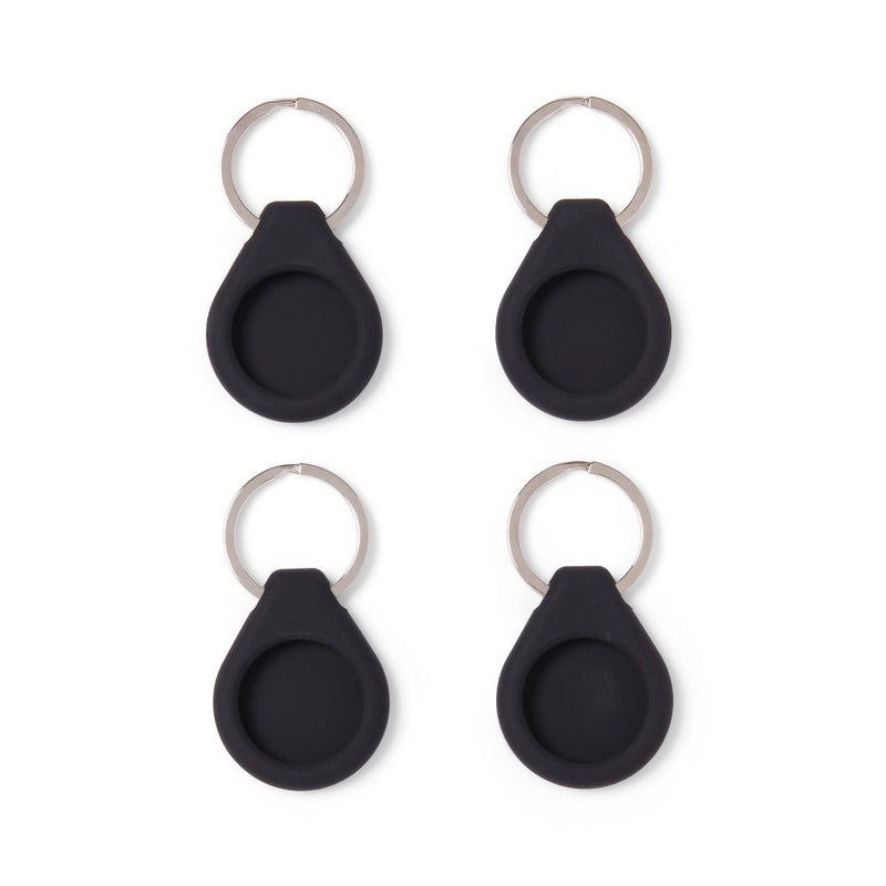 Keychains for Apple AirTag (4pk) - dealworthy Black
