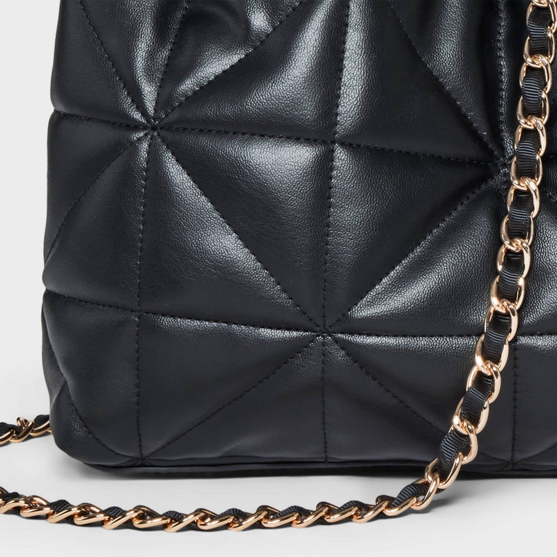 Rouched Chain Crossbody Bag - A New Day Black