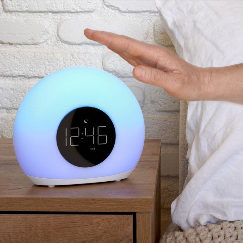 Moon Glow Alarm Table Clock with Color Changing Light - Capello
