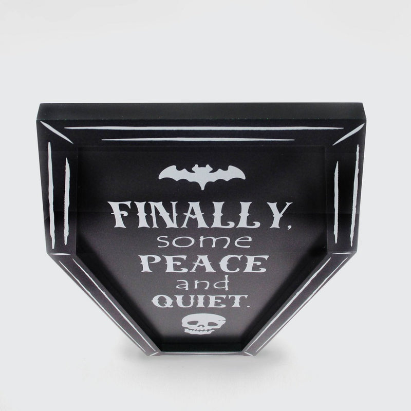 15" Coffin Halloween Decorative Prop Black - Bullseye's Playground