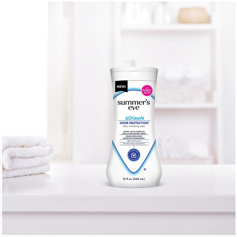 Summer's Eve Feminine Odor Relief with Boric Acid Wash - 15oz