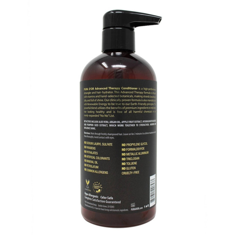 Pura d'or Advanced Therapy Conditioner - 16 fl oz