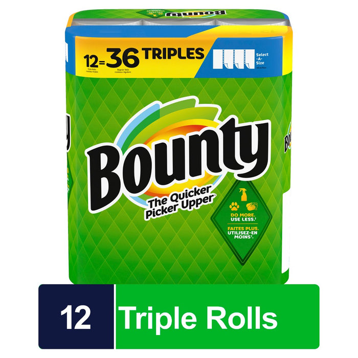 Bounty Select-A-Size Paper Towels - 12 Triple Rolls (LOCAL PICKUP ONLY)