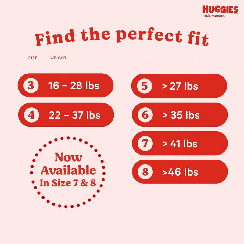 Huggies Little Movers Baby Disposable Diapers - Size 5 - 19ct
