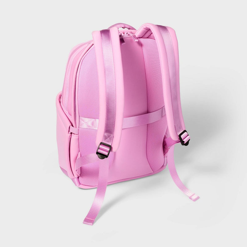 Faux Neoprene 17" Backpack Pink - All In Motion?