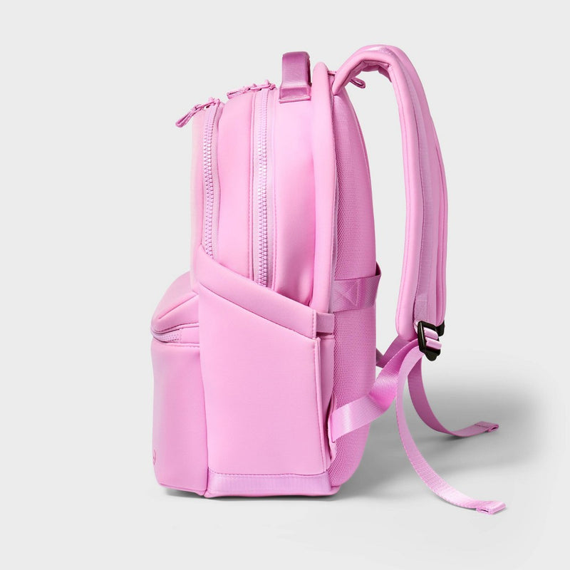 Faux Neoprene 17" Backpack Pink - All In Motion?