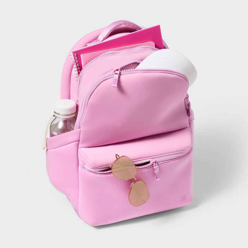 Faux Neoprene 17" Backpack Pink - All In Motion?