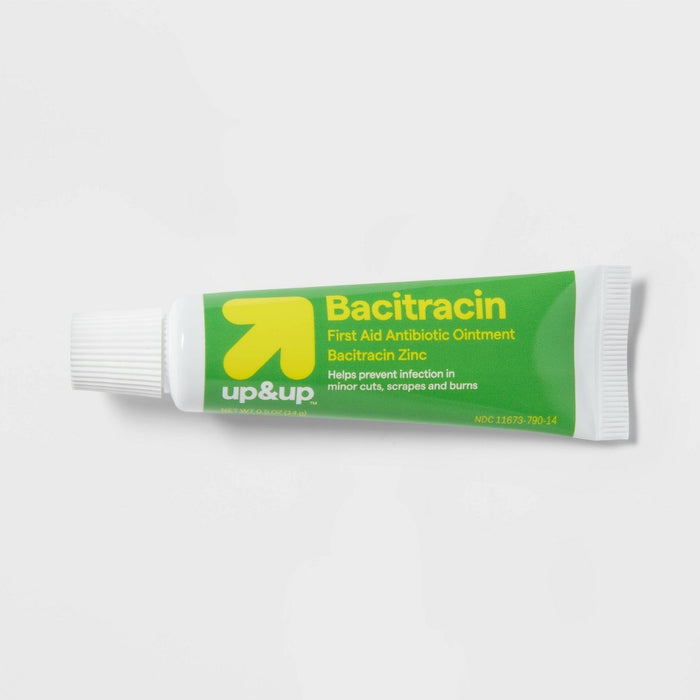 Bacitracin Antibiotic First Aid Ointment - 0.5oz/14gms - up&up