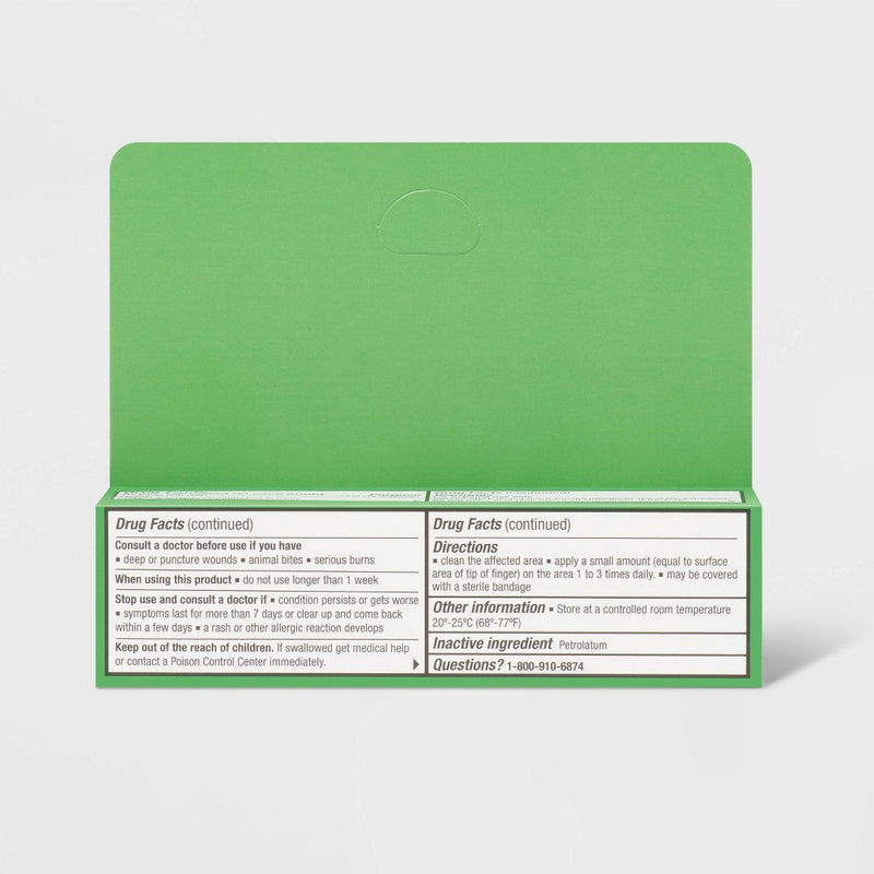 Bacitracin Antibiotic First Aid Ointment - 0.5oz/14gms - up&up