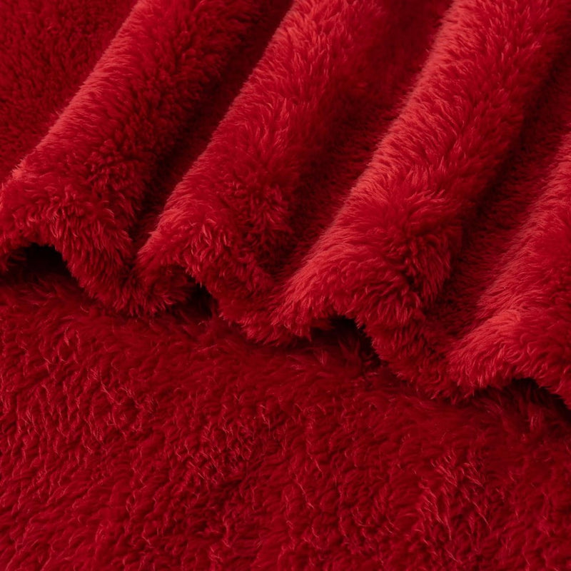 Berkshire Blanket Classic Extra-Fluffy™, King Size - RED (Chili), 90x108 Inches