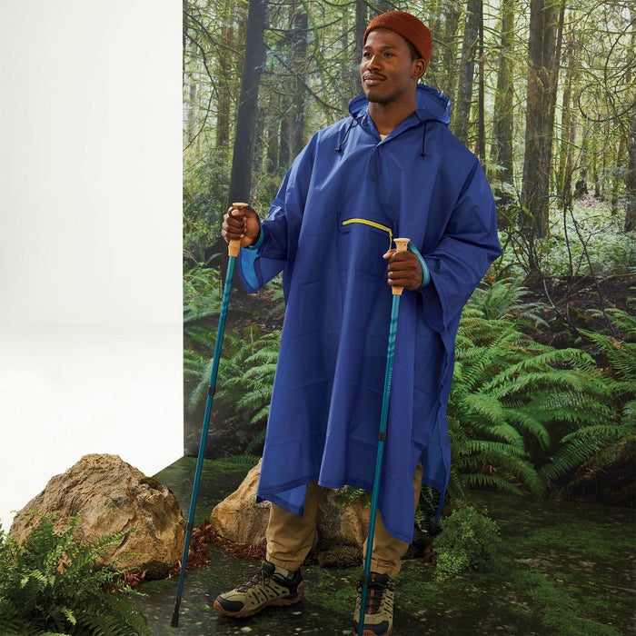 Peva Pull-On Blue Poncho - Embark