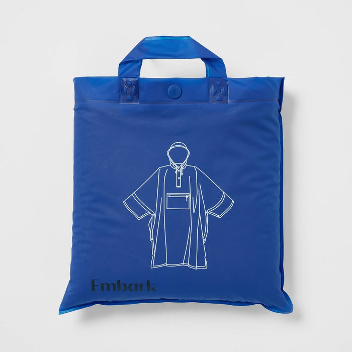 Peva Pull-On Blue Poncho - Embark
