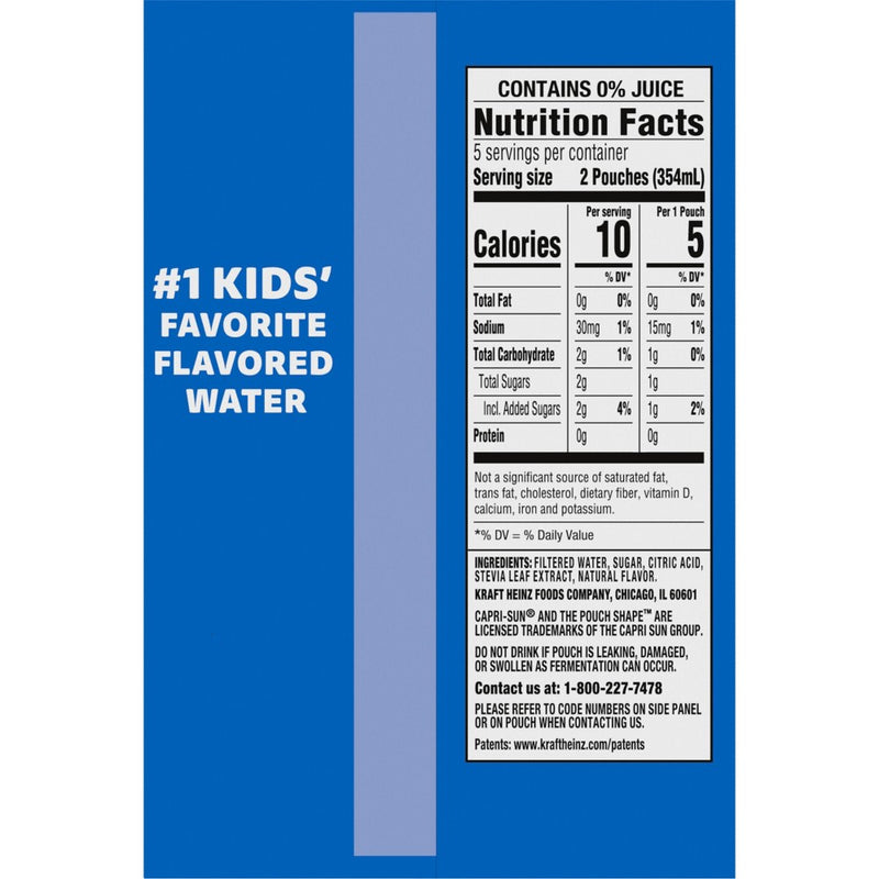 Capri Sun Roaring Waters Fruit Punch Pack - 10pk/6 fl oz Pouches