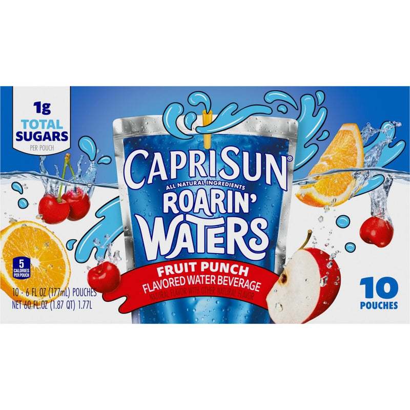 Capri Sun Roaring Waters Fruit Punch Pack - 10pk/6 fl oz Pouches