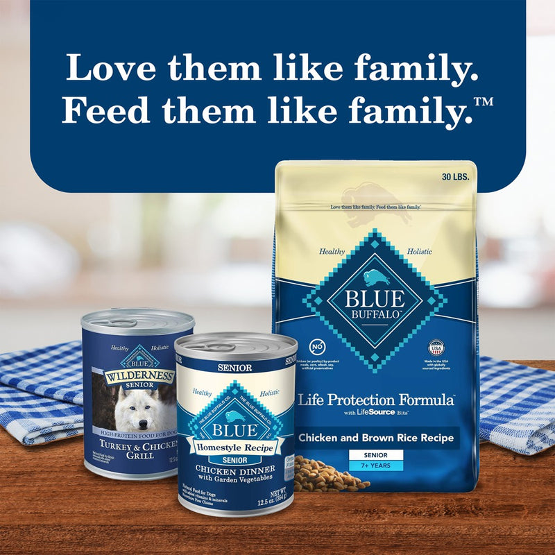 Blue Buffalo Homestyle Recipe Natural Senior Wet Dog Food with Chicken - 12.5oz