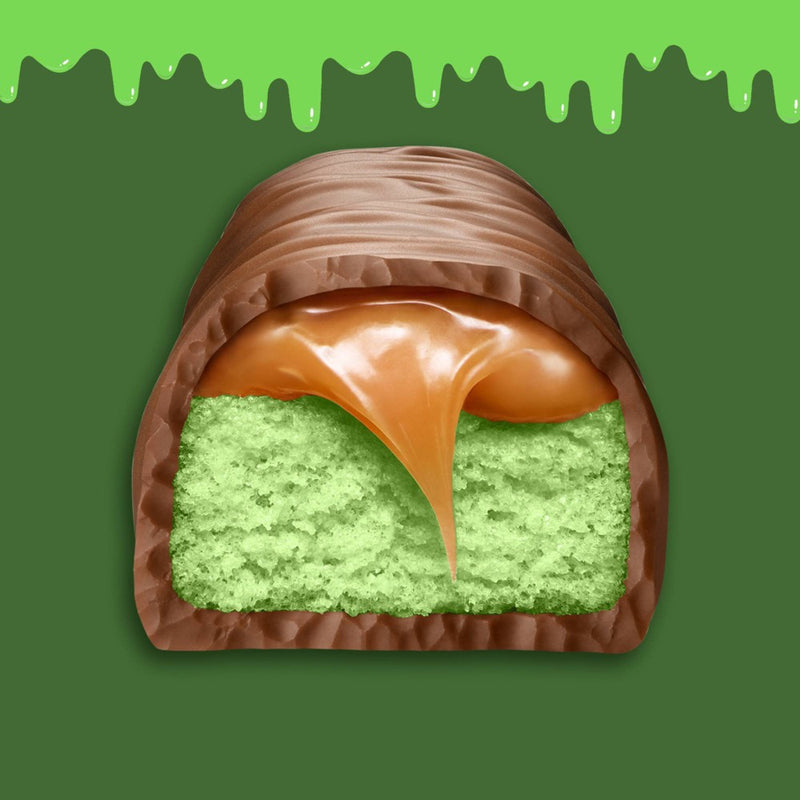 Twix Ghoulish Green Fun Size Halloween Caramel Cookie Chocolate Bars - 9.8oz