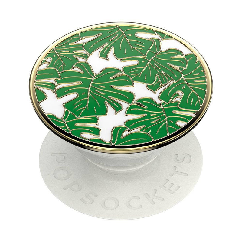 PopSockets PopGrip Enamel Cell Phone Grip & Stand - Monstera