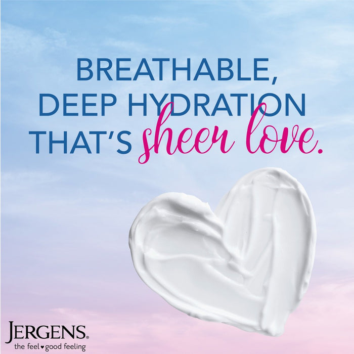 Jergens Cloud Creme Body Moisturizer, Breathable Hydration Body Lotion, Non-Greasy, Fast-Absorbing Fresh - 13 fl oz