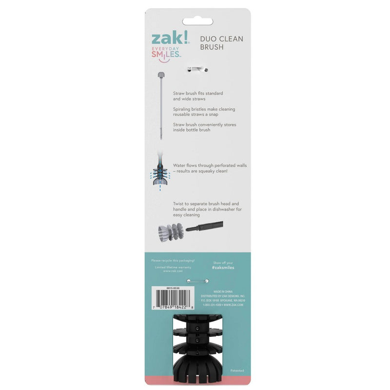 Zak Designs Duo Clean Bottle Brush Black