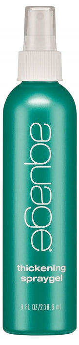 AQUAGE Thickening Spraygel, Firm-Hold Styling Spray With Ultraflex Polymer Technology, Thickens & Strengthens Fine, Thin Hair That Lacks Body & Vitality, 8 Fl Oz