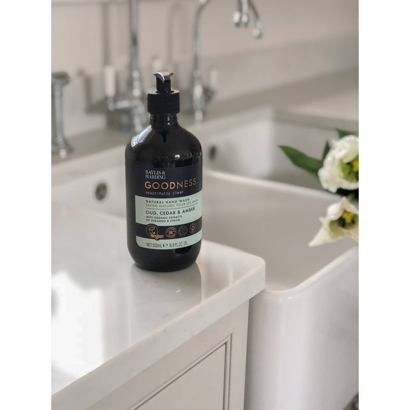 Baylis & Harding Hand Wash Soap Oud Cedar and Amber - 16.9 fl oz