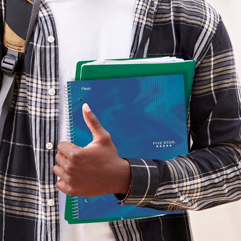Five Star Active 1 Subject 80ct College Ruled Notebook Blue