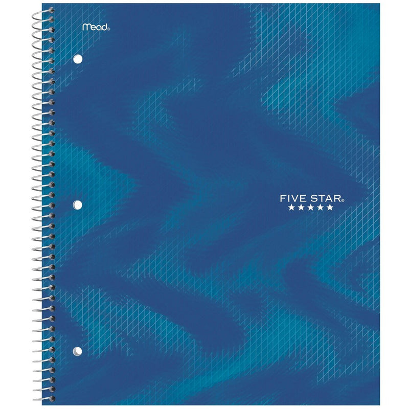 Five Star Active 1 Subject 80ct College Ruled Notebook Blue