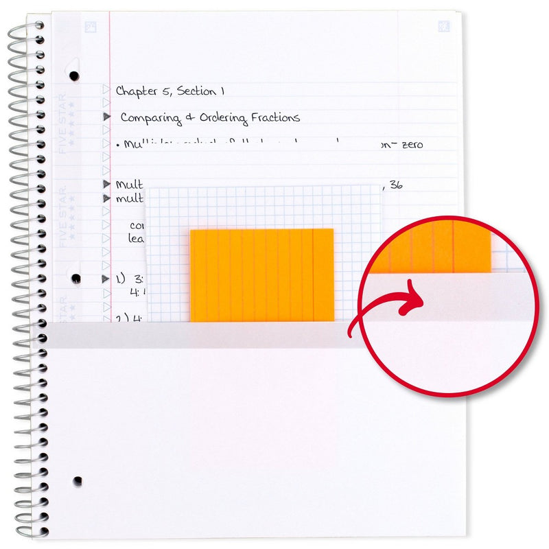 Five Star Active 1 Subject 80ct College Ruled Notebook Blue
