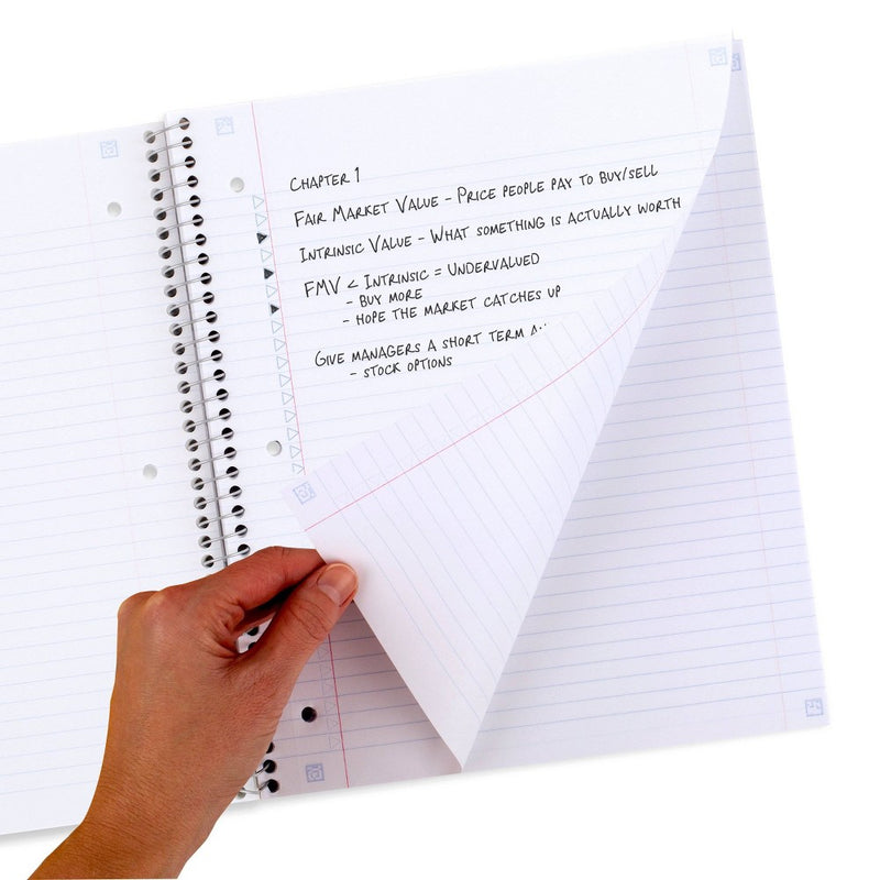 Five Star Active 1 Subject 80ct College Ruled Notebook Blue