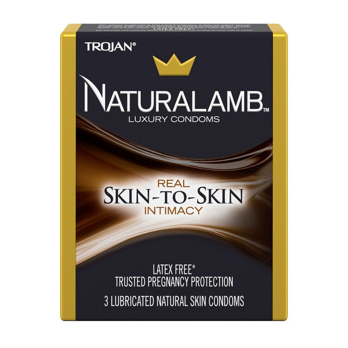 Trojan Naturalamb Latex Free Lubricated Condoms - 3ct