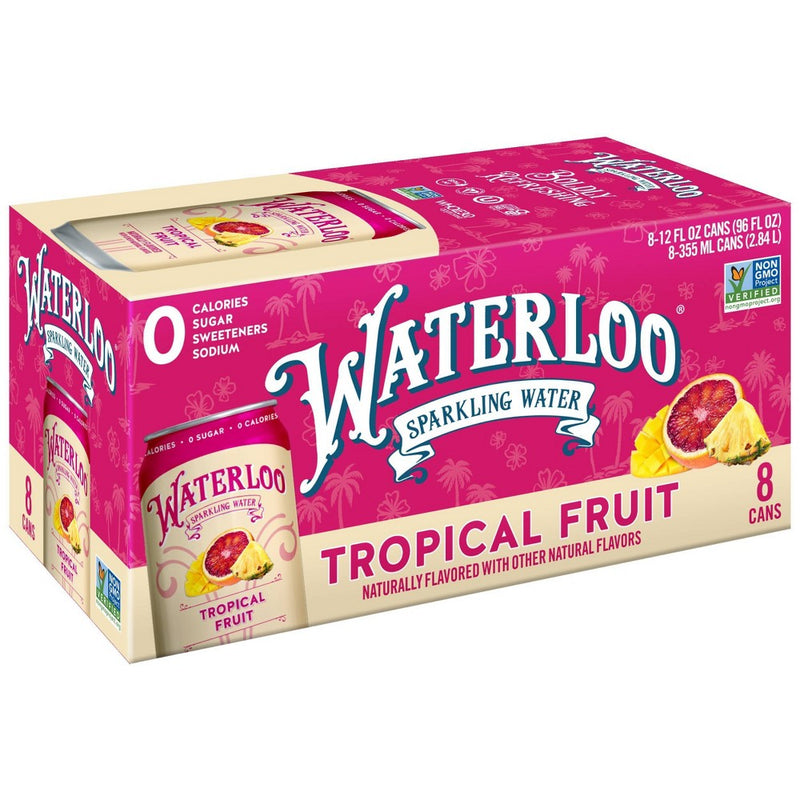 Waterloo Tropical Fruit Sparkling Water - 8pk/12 fl oz Cans