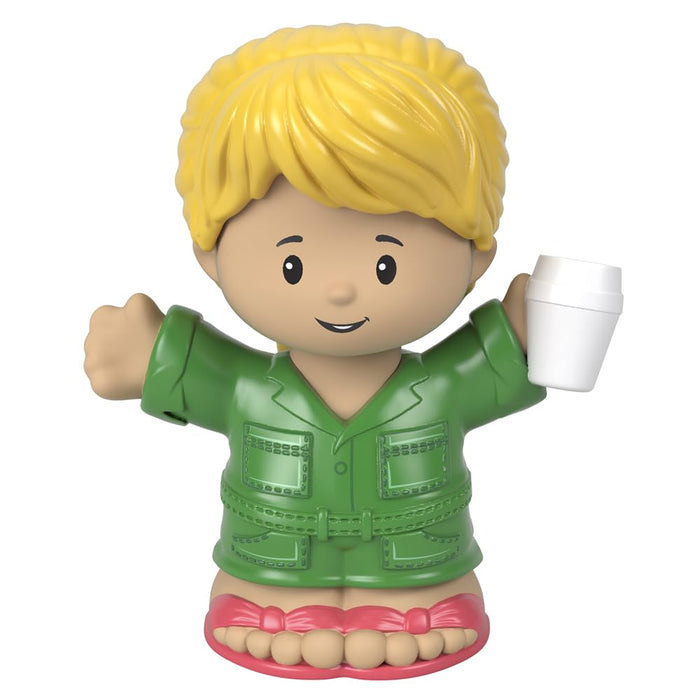 Little People Mini Figures - Blonde Woman with Coffee