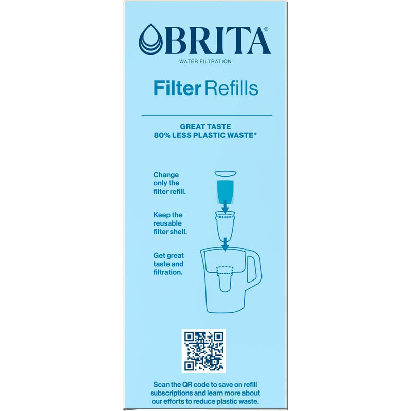 Brita Refillable Replacement Water Filters for Brita Water Pitchers and Dispensers - 3ct