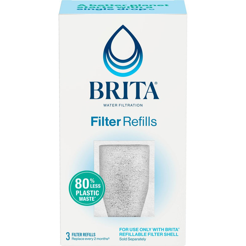 Brita Refillable Replacement Water Filters for Brita Water Pitchers and Dispensers - 3ct