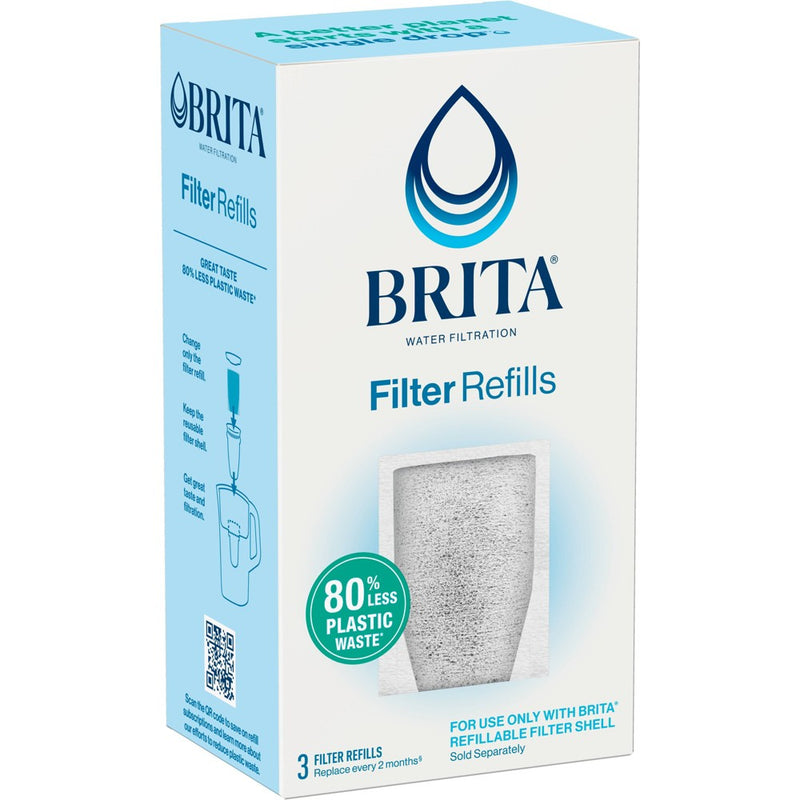 Brita Refillable Replacement Water Filters for Brita Water Pitchers and Dispensers - 3ct