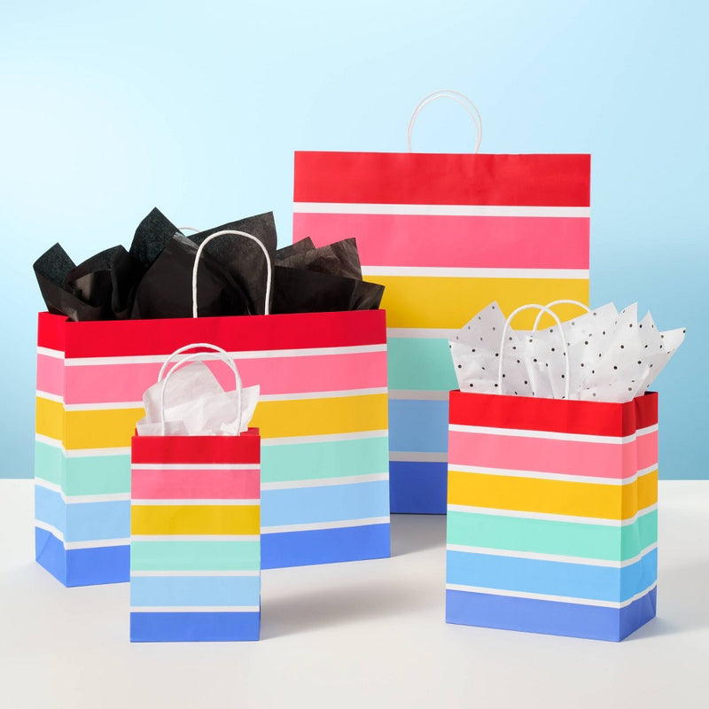 Striped Small Gift Bag - Spritz