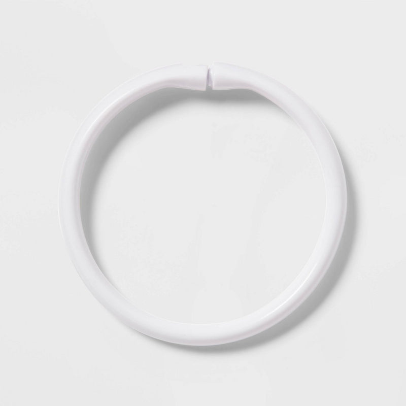 Colored Shower Curtain Rings White - Room Essentials