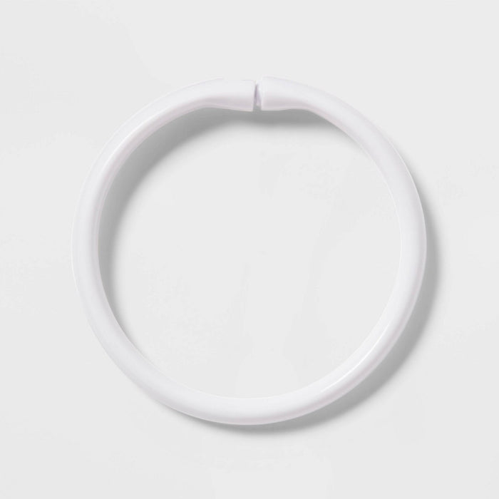 Colored Shower Curtain Rings White - Room Essentials