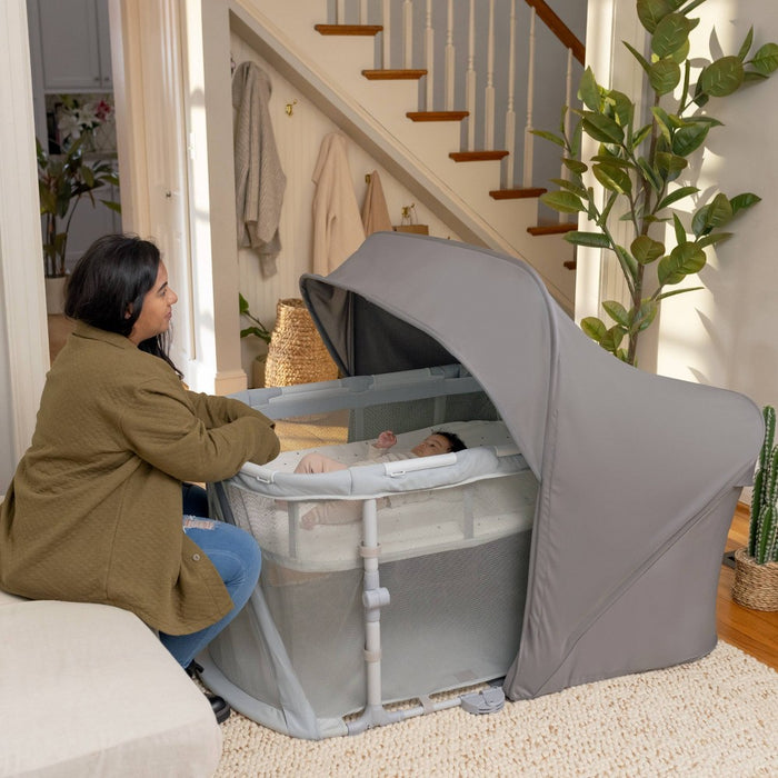 Ingenuity Dream Retreat 3-in-1 Portable Bassinet, Playard and Light Blocking Shade, 0-36 Months - Neutral (LOCAL PICKUP ONLY)
