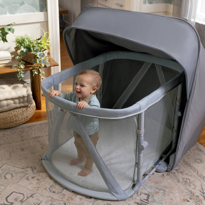 Ingenuity Dream Retreat 3-in-1 Portable Bassinet, Playard and Light Blocking Shade, 0-36 Months - Neutral (LOCAL PICKUP ONLY)
