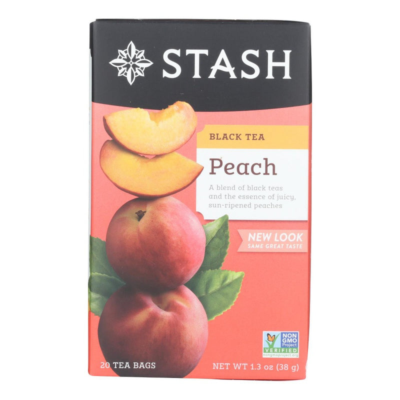 Stash Tea Black Peach Tea - SINGLE BOX