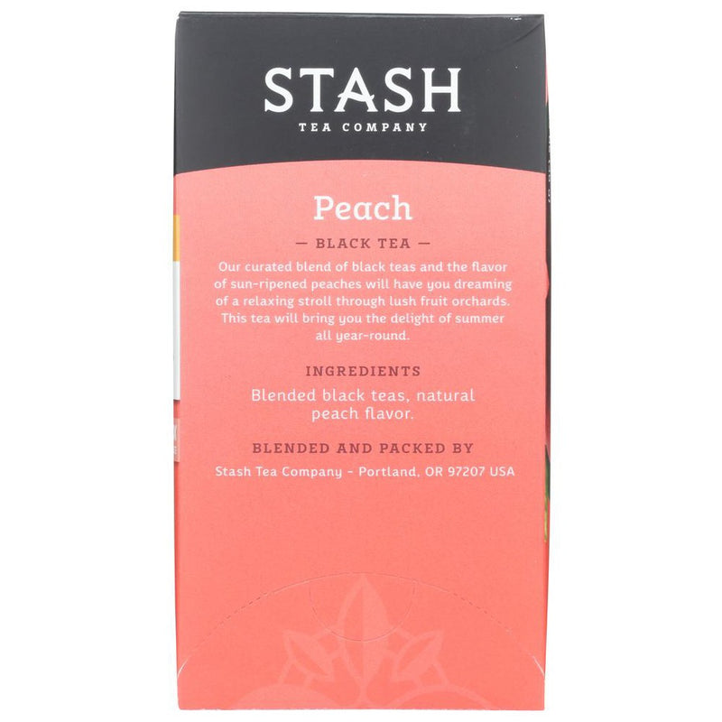 Stash Tea Black Peach Tea - SINGLE BOX